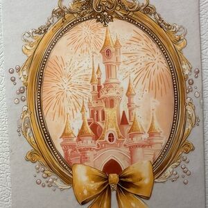Gold and Cream Castle Art Print